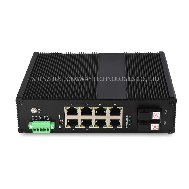 ECOM I1718GF 千兆2光8电光口自适应工业级交换机