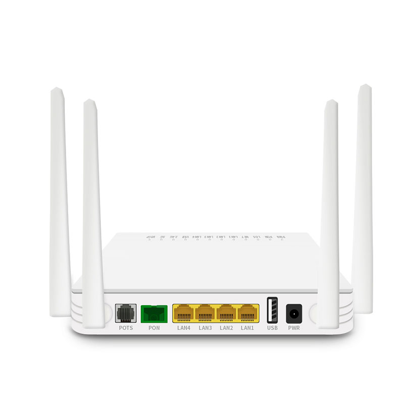 ECOM X411DW  4GE+1POTS+1USB+2.4G+5.8G(1200M)wifi XPON ONU